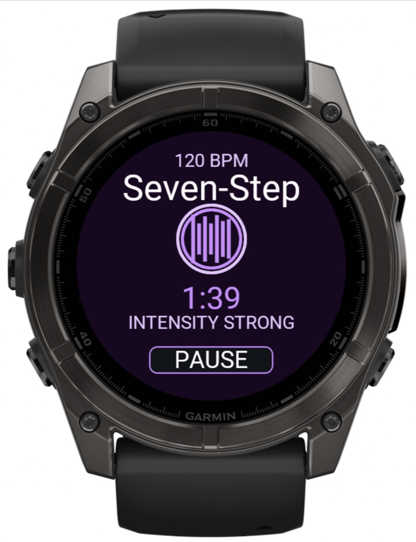 A Seven-Step haptic rhythm playing at 120 beats per minute